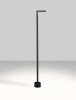 Zewnętrzna lampa stojąca minimalistyczna LED klasyczna uniwersalna aluminiowa wysoka czarna IP65 BERENDA LE75141 Luces Exclusivas